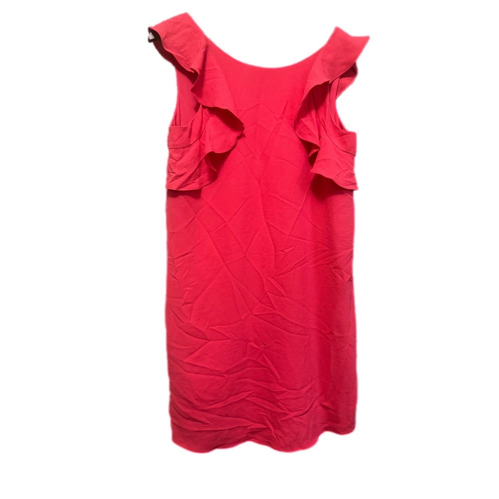 Impressions Ruffle Tie Back Dress Womens Small Pink Excellent MD113889